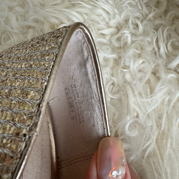 ALDO Gold High Heel with Sparkle Size 7.5 - Picture 5 of 5